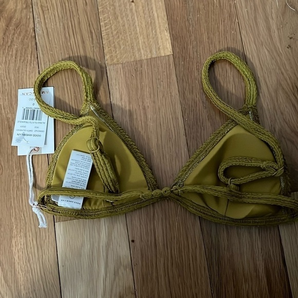 Good American Always Fits Triangle Bikini Top size 0 NWT - Picture 4 of 6